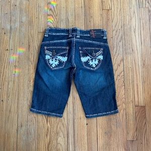 new jeans de fleur shorts